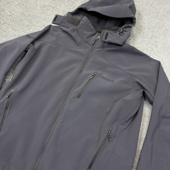 Marmot Other - Marmot Softshell Jacket Men's XL Gray Removable Hooded Lined Outdoor